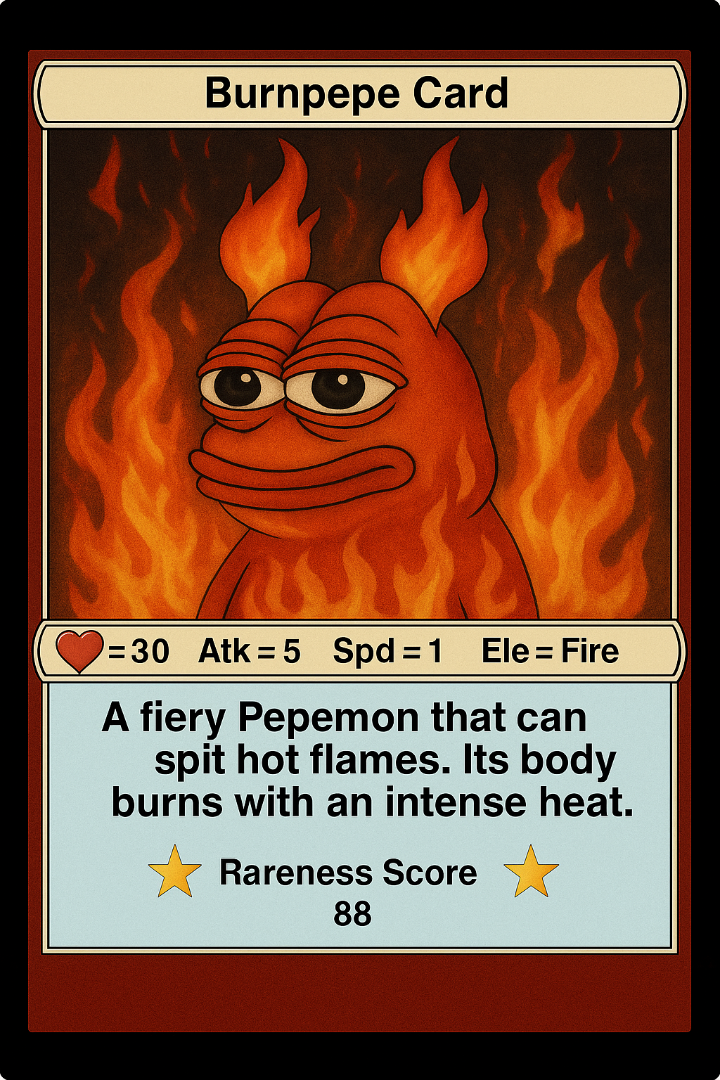 Burnpepe Card